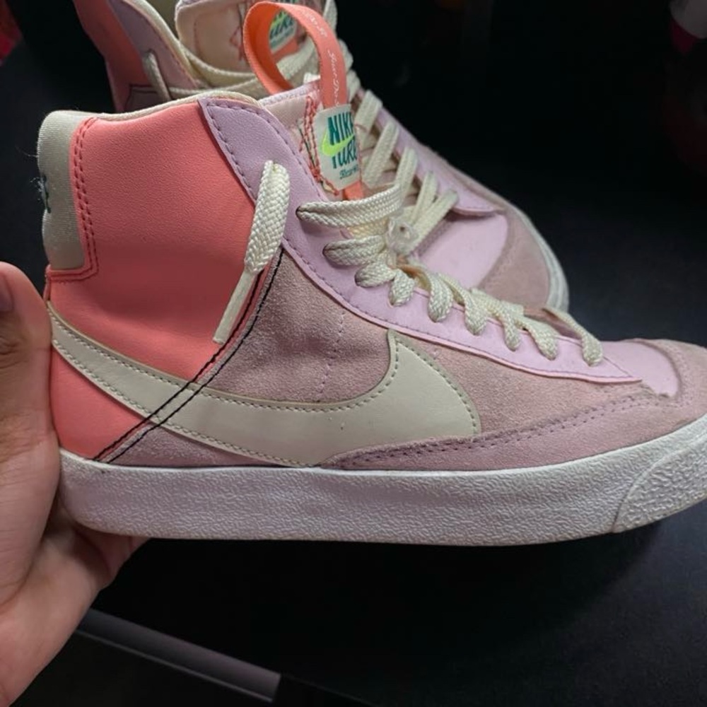 Nike kids Pink and Cream nike blazers